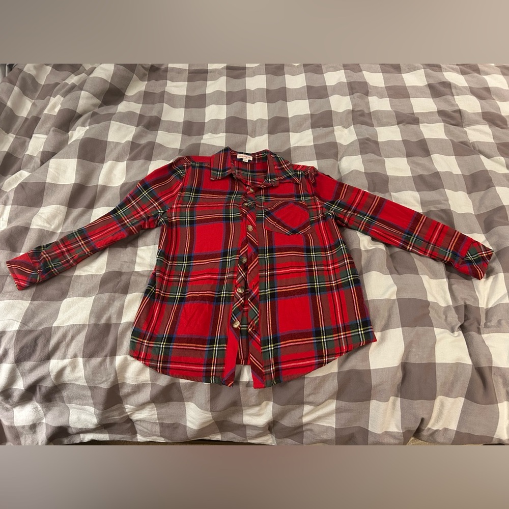 Ivy City Boys Christmas Plaid Shirt